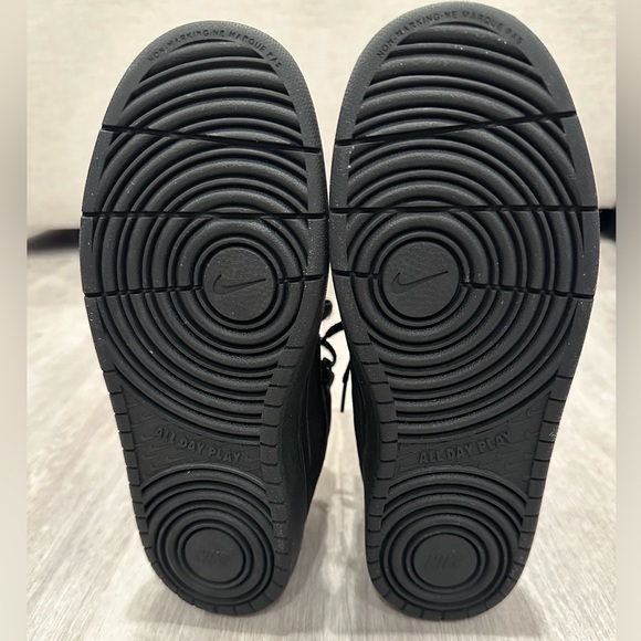 Literally perfect Nike Court Borough Mid 2 PS 'Triple Black’ - Picture 14 of 16